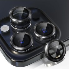 Gritty iPhone 15 Pro Max Uyumlu Kamera Lens Koruyucu, Çiziğe ve Darbeye Dayanıklı Koruyucu