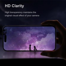 Gritty iPhone 15 Pro Max Uyumlu 9h Temperli Cam Kamera Lens Koruyucu