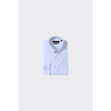 Kadir Büyükkaya Slim Fit Dar Kesim Büyük İğneli Yaka Pamuklu Erkek Gömlek - KAW4405S