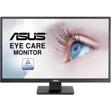 Asus 27 Asus VA279HAE 6ms 60MHZ 1xvga 1xhdmı Fhd 1920X1080 Düşük Mavi Işık Flıcker-Free Vesa Siyah