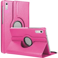 Microsonic Lenovo Tab P11 Pro 2.nesil Kılıf (ZAB50094TR) 360 Rotating Stand Deri Pembe