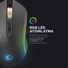 Rampage SMX-R79 X-Runner Rgb 10000DPI Oyuncu Mouse