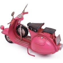 Mevafa Dekoratif Metal Scooter Biblo Dekoratif  lik