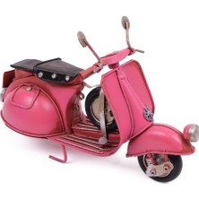 Mevafa Dekoratif Metal Scooter Biblo Dekoratif  lik