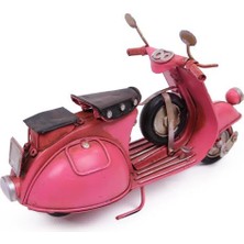 Mevafa Dekoratif Metal Scooter Biblo Dekoratif  lik