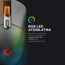 Rampage SMX-R89 X-Pıke Kablosuz/kablolu Rgb Ledli Şarjlı Mouse