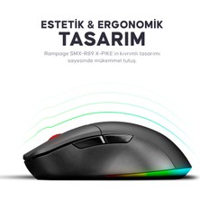 Rampage SMX-R89 X-Pıke Kablosuz/kablolu Rgb Ledli Şarjlı Mouse