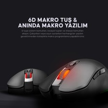 Rampage SMX-R89 X-Pıke Kablosuz/kablolu Rgb Ledli Şarjlı Mouse