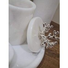 Sarıtaş Beyaz Mermer Banyo Seti 7 Li
