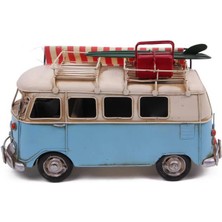 Mevafa Dekoratif Metal Minibüs Tenteli Vintage Vosvos Hediyelik