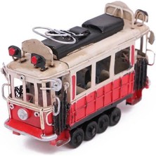 Mevafa Dekoratif Metal Taksim Tramvay Küçük Vintage Biblo Hediyelik