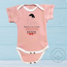 Harmandar Babacım Bu Seneki Hediyen Benim Organik Pamuk Çıtçıtlı Bebek Body Zıbın