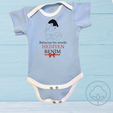 Harmandar Babacım Bu Seneki Hediyen Benim Organik Pamuk Çıtçıtlı Bebek Body Zıbın