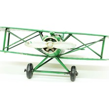 Mevafa Dekoratif Metal Uçak Çift Kanatlı Dekoratif Biblo Hediyelik