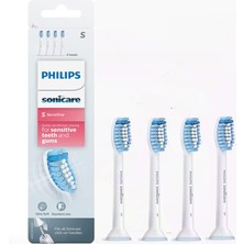 Orijinal Philips Sonicare Hassas Yedek Diş Fırçası Kafaları Için  HX6053/64  Beyaz  4'lü Paket (Yurt Dışından)