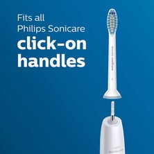 Orijinal Philips Sonicare Hassas Yedek Diş Fırçası Kafaları Için  HX6053/64  Beyaz  4'lü Paket (Yurt Dışından)