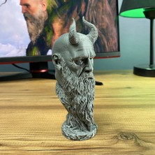 God Of War Mimir Büst Figür 15 cm - Efsanevi Tasarım