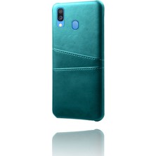 Seashell Digital Samsung Galaxy A40 Pu Deri Kaplamalı Pc Ikili Kart Yuvaları ile Mobil Muhafaza - Yeşil (Yurt Dışından)