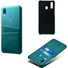 Seashell Digital Samsung Galaxy A40 Pu Deri Kaplamalı Pc Ikili Kart Yuvaları ile Mobil Muhafaza - Yeşil (Yurt Dışından)