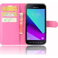 Seashell Digital Samsung Galaxy Xcover 4s/xcover Için Litchi Cilt Manyetik Deri Stand Kılıfı (Yurt Dışından)