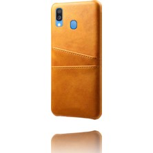 Seashell Digital Samsung Galaxy A40 Pu Deri Kaplamalı Pc Ikili Kart Yuvalı Mobil Muhafaza - Turuncu (Yurt Dışından)