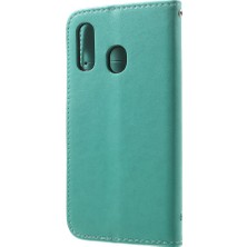 Seashell Digital Samsung Galaxy A40 Için Baskı Kelebek Çiçek Standı Cüzdan Deri Kabuk Kılıfı - (Yurt Dışından)