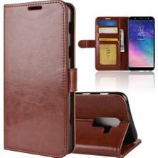 Seashell Digital Crazy Horse Folio Flip Deri Kart Tutucu Case Accessories Samsung Galaxy A6 Plus /a9 Star Lite - Brown (Yurt Dışından)