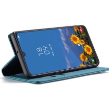 Seashell Digital Folio Flip Otomatik Emici Deri Cüzdan Standı Samsung Galaxy A40 - Mavi Için (Yurt Dışından)