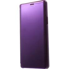 Seashell Digital Samsung Galaxy Için Note9 N960 Pencere Kaplamalı Ayna Yüzey Deri Stand Mobil Muhafaza - Light Mor (Yurt Dışından)