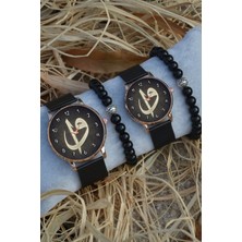 Stony Çift Saatleri Sevgili Saati Elif-Vav Tasarımlı Çift Kol Saatleri