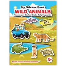 Mert Bebek My Sticker Book '' Wıld Anımals'' , Tükenmeyen Sticker Kitabı Vahşi Hayvanlar