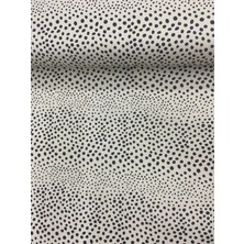 Stay Home Puantiyeli ,Dertsiz, Masa Örtüsü,Kırlent,Runner,Fon Perde Için Kumaş 100 x 180 cm