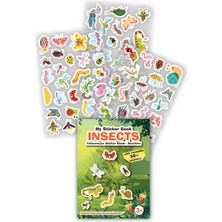 Mert Bebek My Sticker Book '' Böcekler-Çiftlik'' ,  2’li Set Tükenmeyen Sticker Kitabı