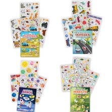 My Sticker Book 8’li Set - Tekrar Kullanılabilir Sticker Kitabı - Tükenmeyen Sticker Kitabı