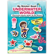 Mert Bebek My Sticker Book '' Underwater World'' , Tükenmeyen Sticker Kitabı  Su Altı Dünyası