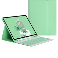 FUJİMAX Apple iPad 10.nesil 10.9 2022 Kılıf Seri A2696,A2757,A2777 Yatay Standlı Kalem Bölmeli Bluetooth Klavyeli Deri Kapaklı Kılıf