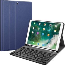 FUJİMAX Apple iPad Air 4 10.9 2020 (4.nesil) Kılıf Seri A2316,A2324,A2325,A2072 Yatay Standlı Kalem Bölmeli Bluetooth Klavyeli Deri Kapaklı Kılıf