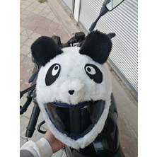 Molnija Peluş Kask Kılıfı Panda