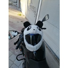 Molnija Peluş Kask Kılıfı Panda