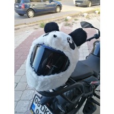 Molnija Peluş Kask Kılıfı Panda