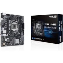 ASUS Prıme H510M-K R2.0 Ddr4 3200MHZ 1xvga 1xhdmı 1xm.2 USB 3.2 Matx 1200P (11. ve 10.nesil Işlemci Uyumlu)