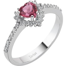 Sirius Pırlanta Pırlanta ve Kalp Pembe Turmalin Taşlı Yüzük 0415R0168