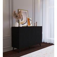 Suba Home Minimalist Tasarımıyla Göz Kamaştıran Avangart Çıtalı 120 Cm'lik  Konsol
