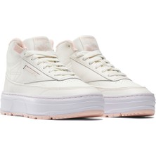 Reebok Club C Geo Mıd Kırık Beyaz Kadın High Sneaker
