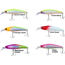 Ryuji Bubble Bait 8cm 12GR Sinking Maket Balık Red Chart