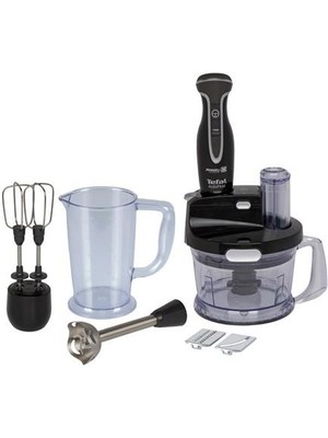 Tefal Powelix Activflow Pro 1000W Turbo Fonksiyonlu 1500ML Kıyma Kapasiteli Paslanmaz Çelik Blender Seti Siyah, Luciole Lambader Hediye