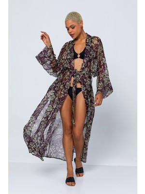 Exclusive Pole Desenli Kimono