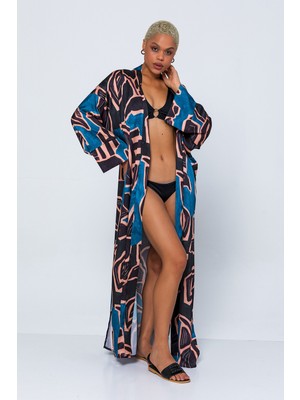 Exclusive Pole Desenli Kimono