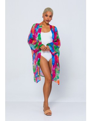 Exclusive Pole Desenli Kimono