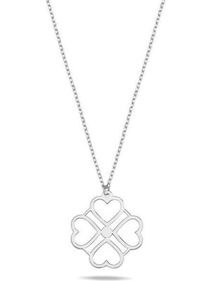 N!da Jewelry 925 Ayar Gümüş Tasarım Kalp Kolye